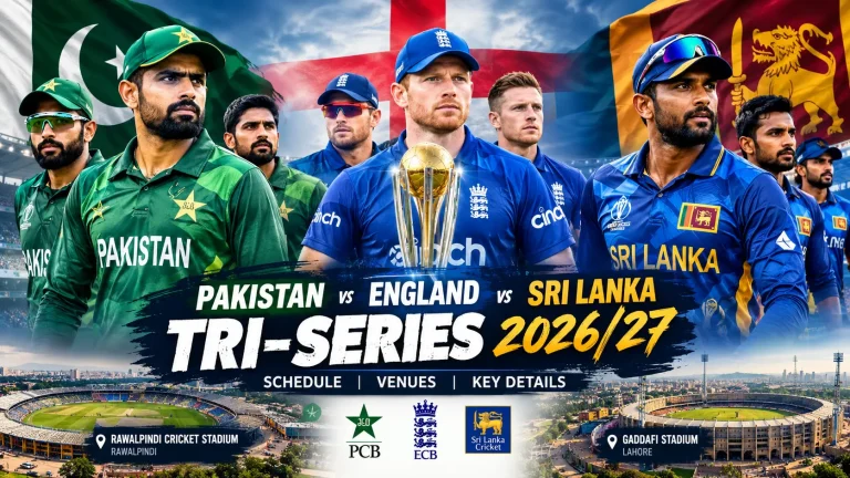 Pakistan, England and Sri Lanka Tri-Series 2026